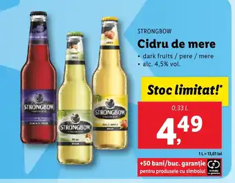 Lidl STRONGBOW Cidru de mere Ofertă