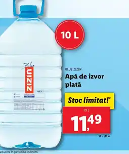 Lidl BLUE ZIZIN Apă de izvor plată Ofertă