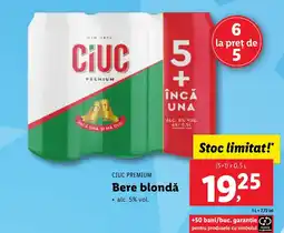 Lidl CIUC PREMIUM Bere blondă Ofertă