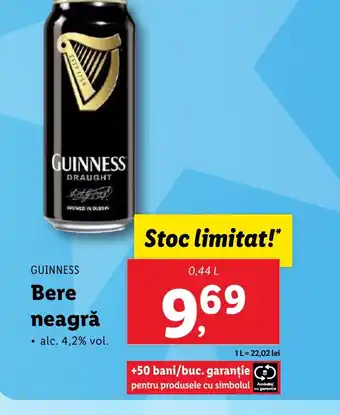 Lidl GUINNESS Bere neagră Ofertă