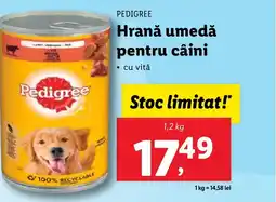 Lidl PEDIGREE Hrană umedă pentru câini Ofertă