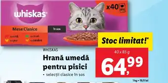 Lidl WHISKAS Hrană umedă pentru pisici Ofertă