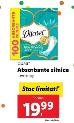 Lidl DISCREET Absorbante zilnice Ofertă