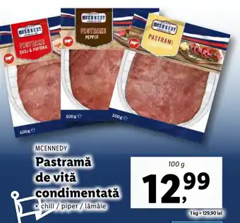 Lidl MCENNEDY Pastramǎ de vită condimentată Ofertă