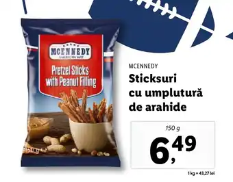 Lidl MCENNEDY Sticksuri cu umplutură de arahide Ofertă