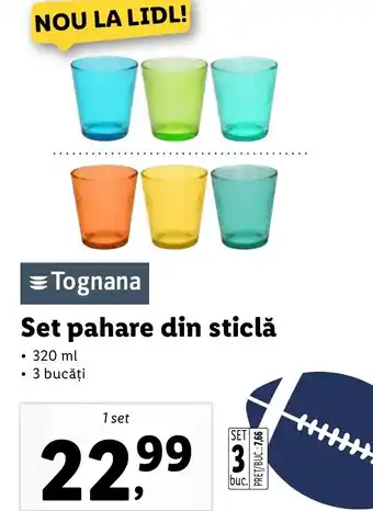 Lidl Set pahare din sticlă Ofertă