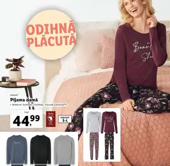 Lidl Pijama damă Ofertă