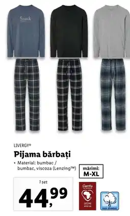 Lidl LIVERGY Pijama bărbați Ofertă