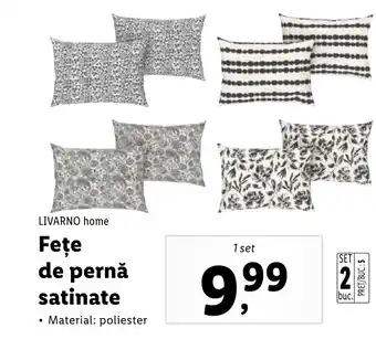 Lidl LIVARNO home Feţe de pernă satinate Ofertă