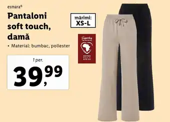 Lidl Pantaloni soft touch, damă Ofertă