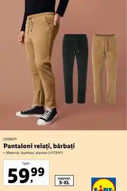 Lidl LIVERGY Pantaloni reiați, bărbați Ofertă