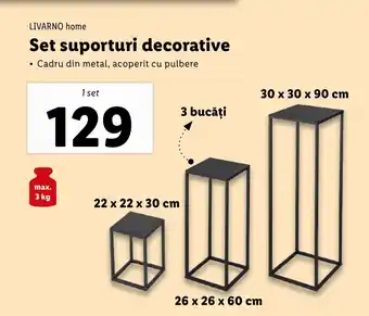 Lidl LIVARNO home Set suporturi decorative Ofertă