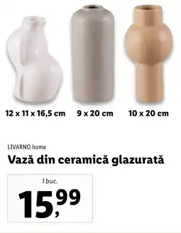 Lidl LIVARNO home Vază din ceramică glazurată Ofertă