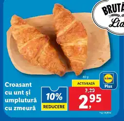 Lidl Croasant cu unt şi umplutură cu zmeură Ofertă