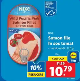 Lidl NIXE Somon file în sos tomat Ofertă