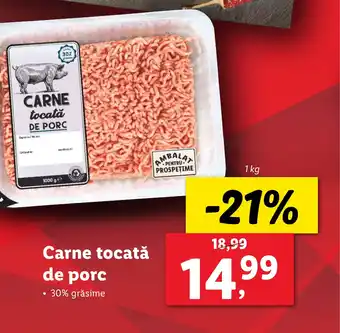 Lidl Carne tocată de porc Ofertă