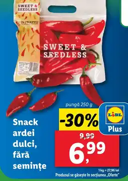 Lidl Snack ardei dulci, fără seminţe Ofertă