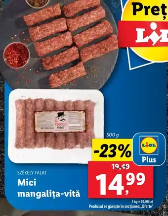 Lidl SZÉKELY FALAT Mici mangaliţa-vitǎ Ofertă