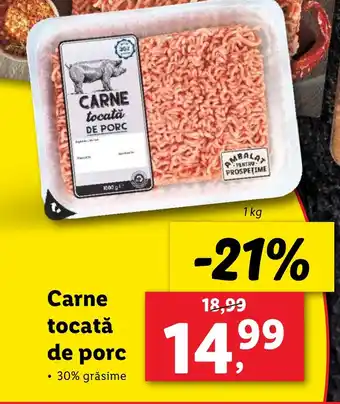 Lidl Carne tocată de porc Ofertă