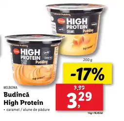 Lidl MILBONA Budincǎ High Protein Ofertă