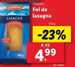 Lidl COMBINO Foi de lasagna Ofertă