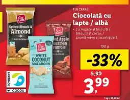 Lidl FIN CARRÉ Ciocolată cu lapte / albă Ofertă