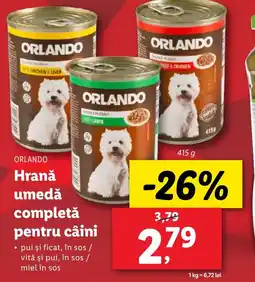 Lidl ORLANDO Hrană umedă completă pentru câini Ofertă