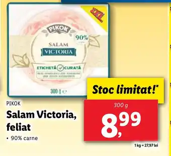 Lidl PIKOK Salam Victoria, feliat Ofertă