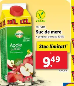 Lidl SOLEVITA Suc de mere Ofertă