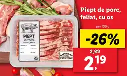 Lidl Piept de porc, feliat, cu os Ofertă