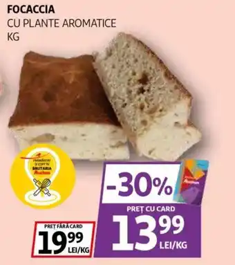 Auchan Focaccia cu plante aromatice Ofertă