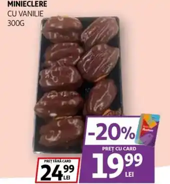 Auchan Minieclere cu vanilie Ofertă