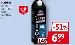 Auchan OLYMPUS Lapte high prot fara lactoza Ofertă