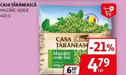 Auchan CASA ŢĂRĂNEASCĂ Mazăre verde Ofertă