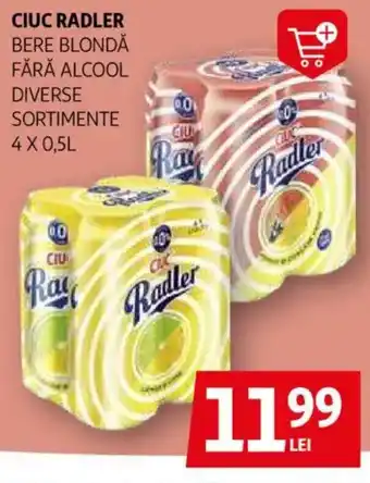 Auchan CIUC Radler bere blondå fără alcool Ofertă