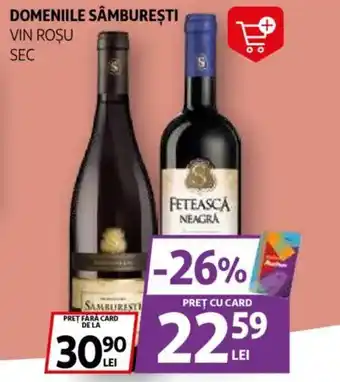 Auchan DOMENIILE SÂMBUREȘTI Vin roșu sec Ofertă