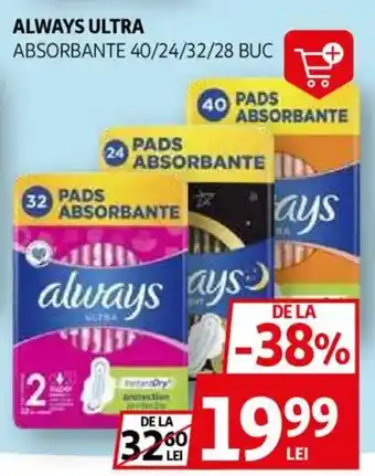 Auchan Always ultra absorbante Ofertă