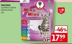 Auchan MIAU MIAU Aşternut igienic pentru pisici Ofertă