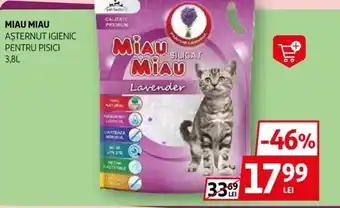 Auchan MIAU MIAU Aşternut igienic pentru pisici Ofertă