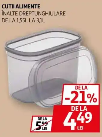 Auchan Cutii alimente înalte dreptunghiulare Ofertă