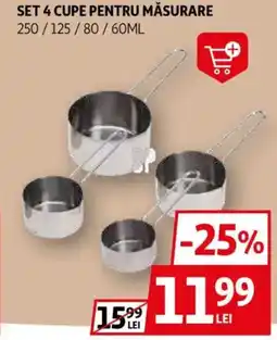 Auchan Set 4 cupe pentru măsurare Ofertă