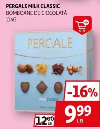 Auchan Pergale milk classic bomboane de ciocolată Ofertă