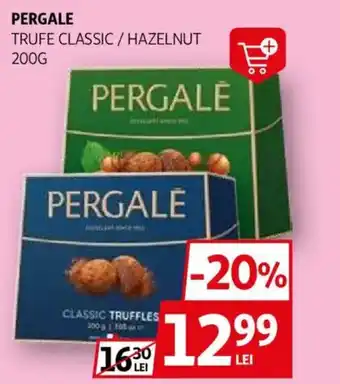 Auchan PERGALE Trufe classic / hazelnut Ofertă