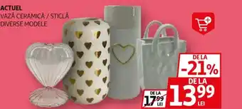 Auchan Actuel vază ceramică / sticlă Ofertă