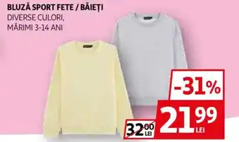 Auchan Bluză sport fete / băieți Ofertă