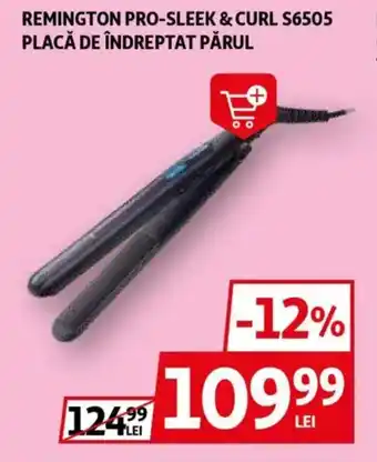 Auchan REMINGTON Pro-sleek & curl s6505 placă de îndreptat părul Ofertă