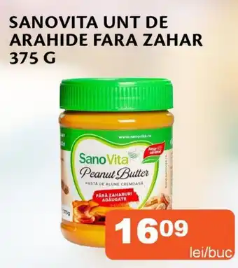 Unicarm Sanovita unt de arahide fara zahar Ofertă