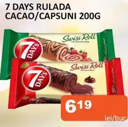 Unicarm 7 DAYS rulada cacao/capsuni Ofertă