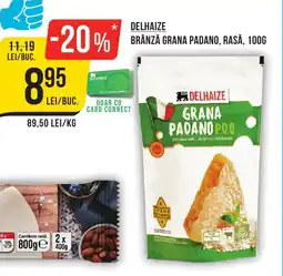 Mega Image DELHAIZE Brânză grana padano, rasă Ofertă