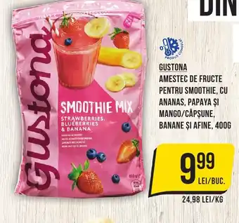 Mega Image GUSTONA Amestec de fructe pentru smoothie Ofertă